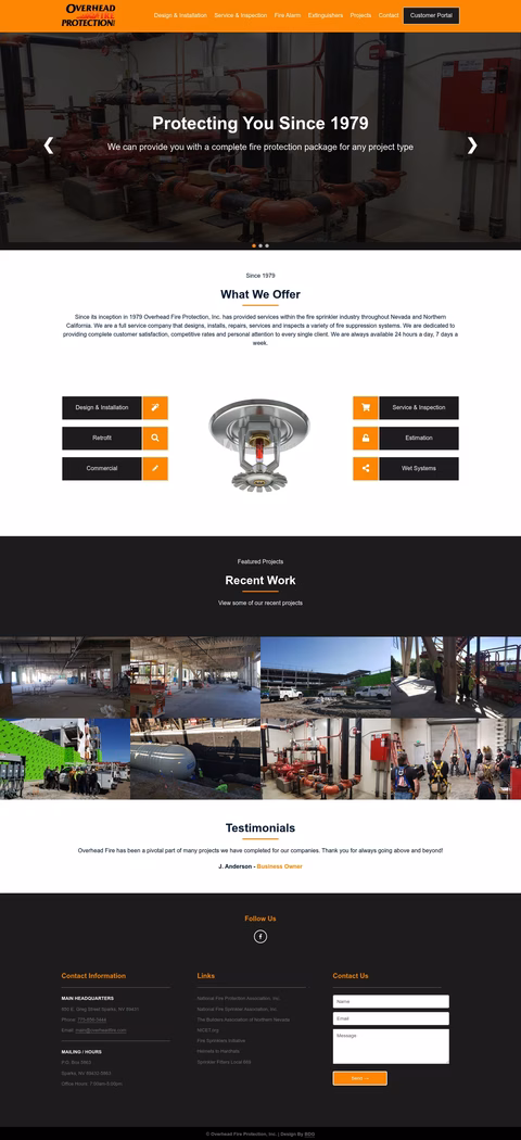 Overhead-Fire-Protection Homepage 1440px