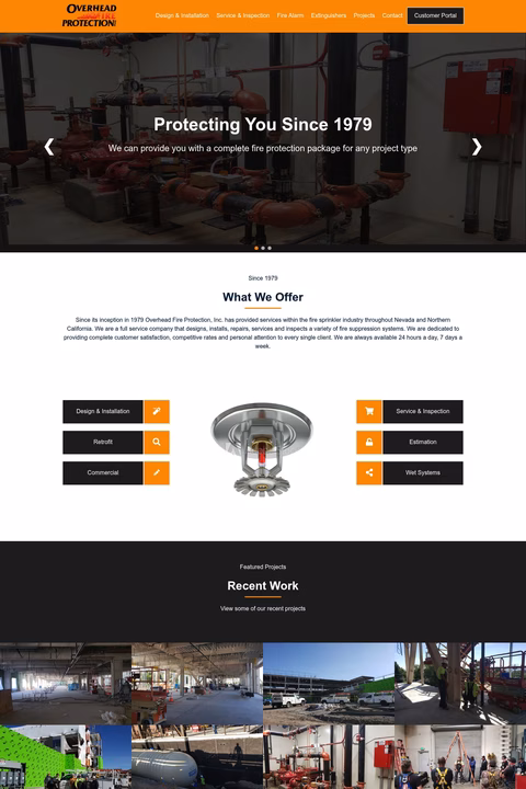 Overhead-Fire-Protection Homepage 1440px