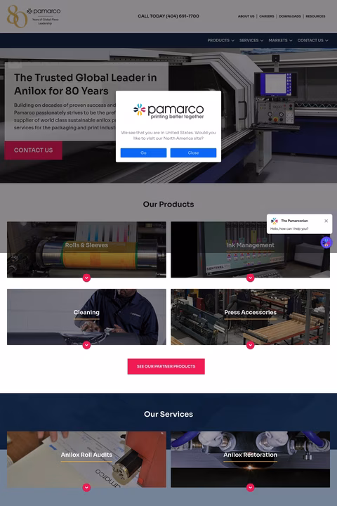 Pamarco Homepage 1440px