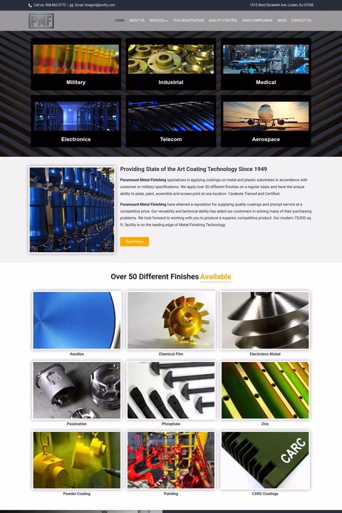 Paramount-Metal-Finishing Homepage 1440px