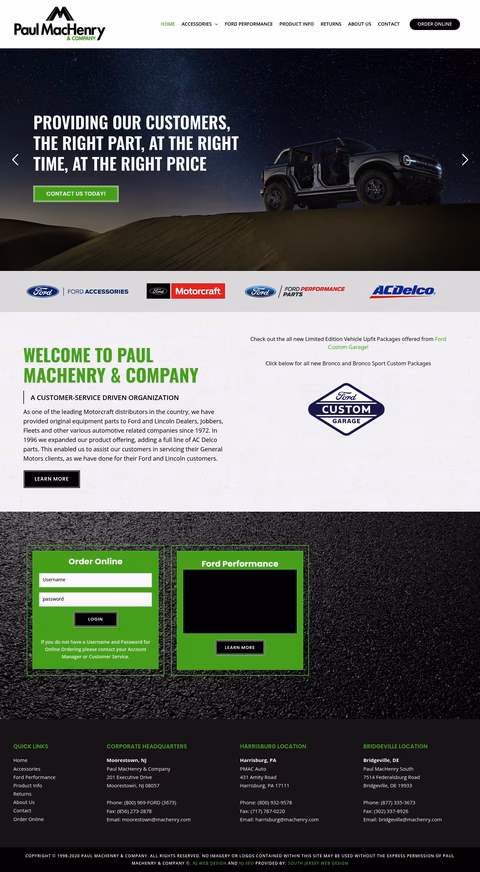 Paul-Machenry-Company Homepage 1440px