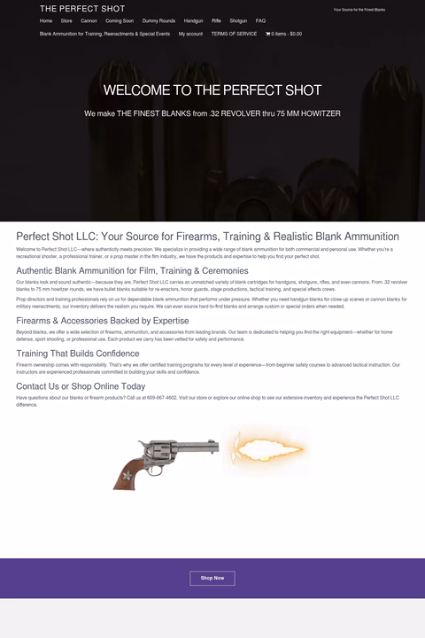 Perfect-Shot Homepage 1440px