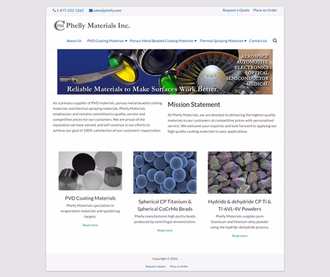 Phelly-Materials Homepage 1440px