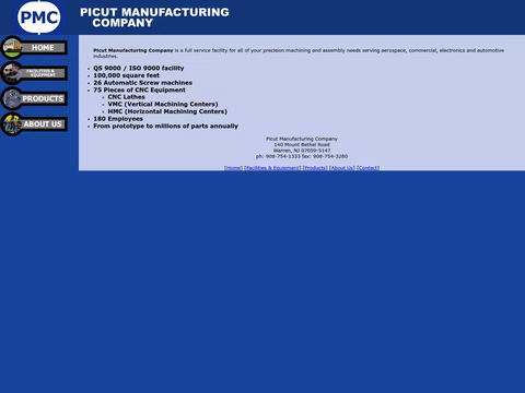 Picut-Manufacturing-Company Homepage 1440px