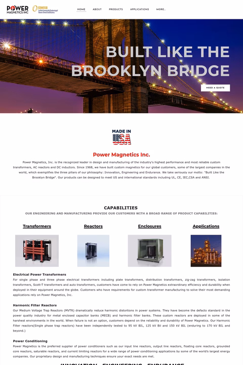 Power-Magnetics Homepage 1440px
