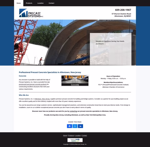 Precast-Systems Homepage 1440px