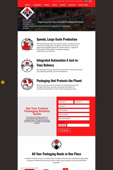 President-Container-Group Homepage 1440px