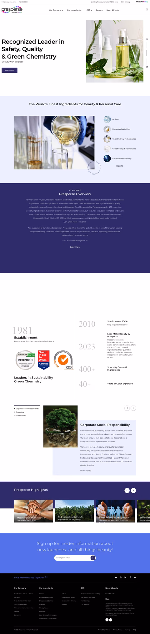Presperse Homepage 1440px