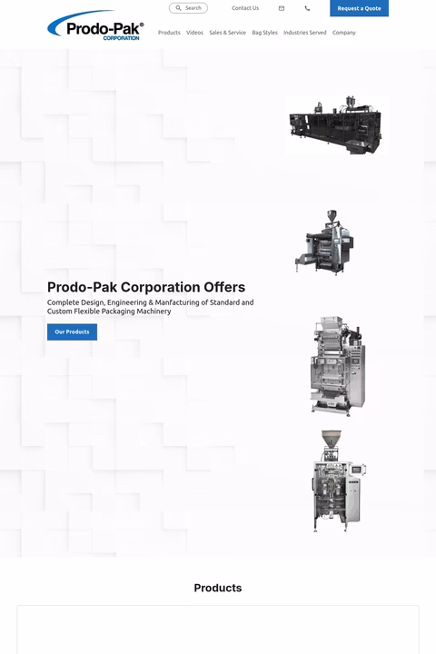 Prodo-Pak Homepage 1440px