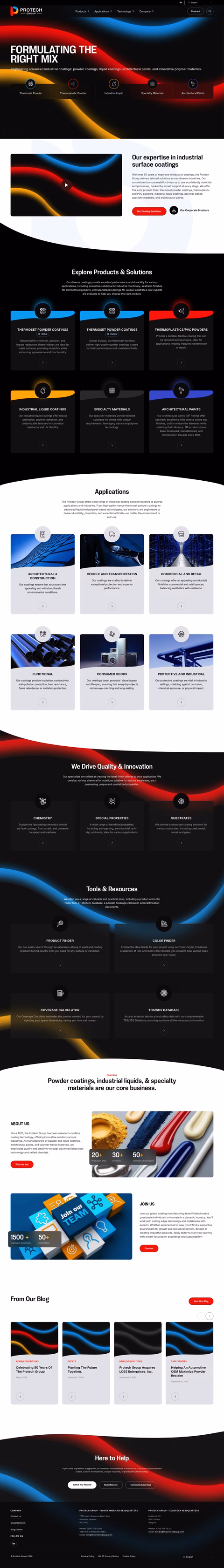 Protech-Group Homepage 1440px