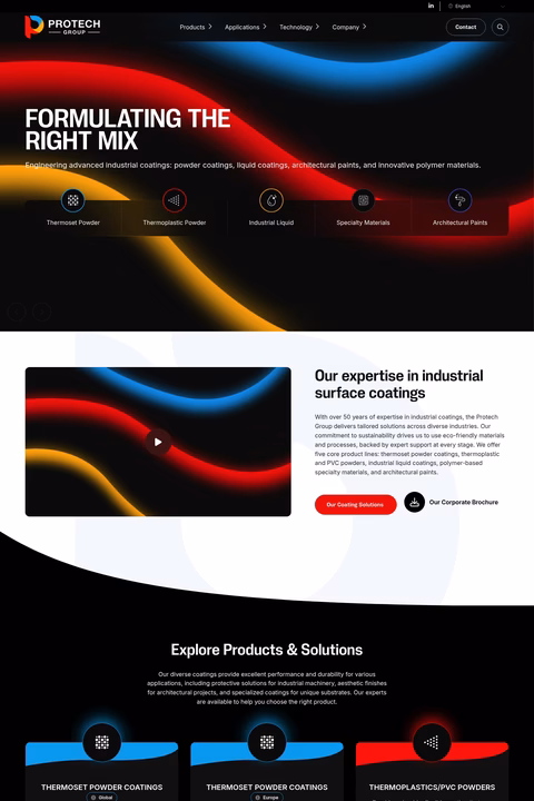 Protech-Group Homepage 1440px