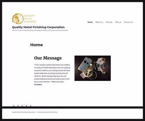 Quality-Metal-Finishing Homepage 1440px