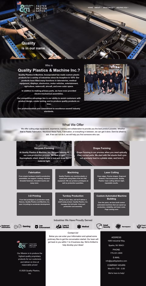 Quality-Plastics-2 Homepage 1440px