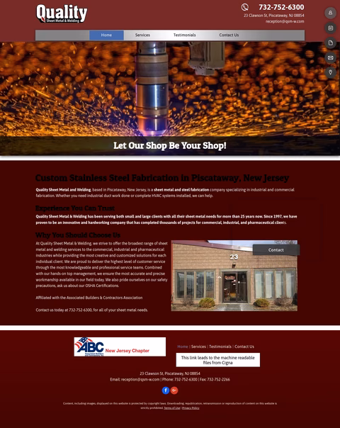 Quality-Sheet-Metal-Welding Homepage 1440px