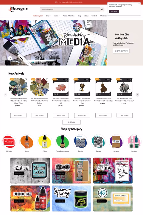 Ranger-Ink Homepage 1440px
