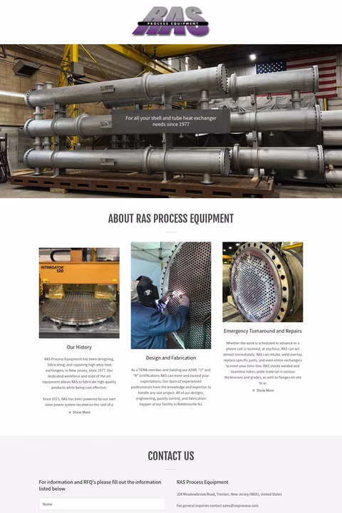 Ras-Process-Equipment Homepage 1440px