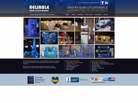 Reliable-Rubber-Plastic-Machinery Homepage 1440px