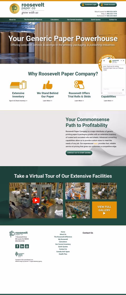 Roosevelt-Paper-Company Homepage 1440px