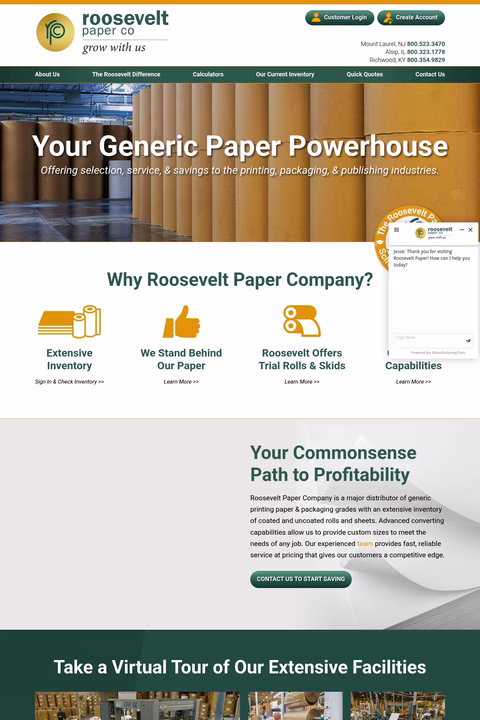 Roosevelt-Paper-Company Homepage 1440px