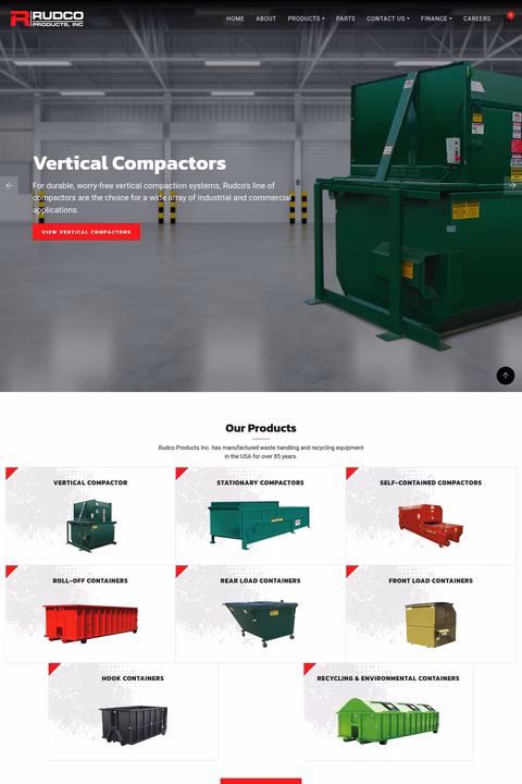 Rudco-Products Homepage 1440px