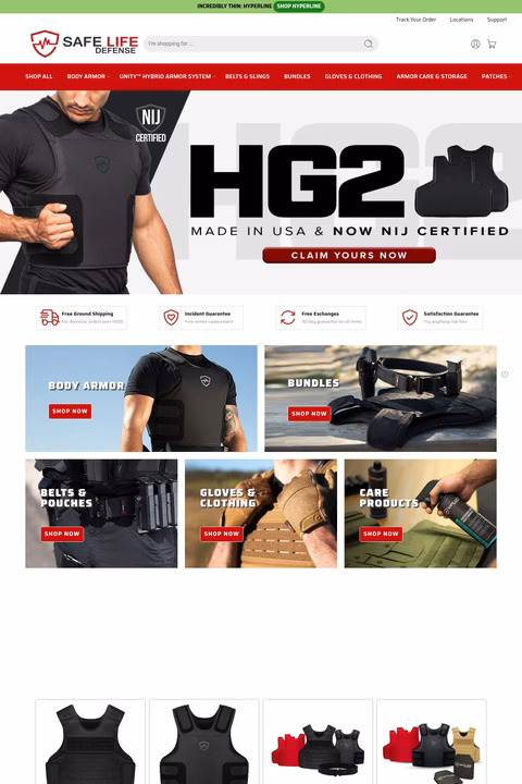 Safe-Life-Defense Homepage 1440px