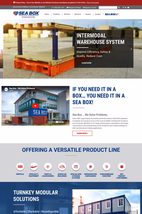 Sea-Box Homepage 1440px