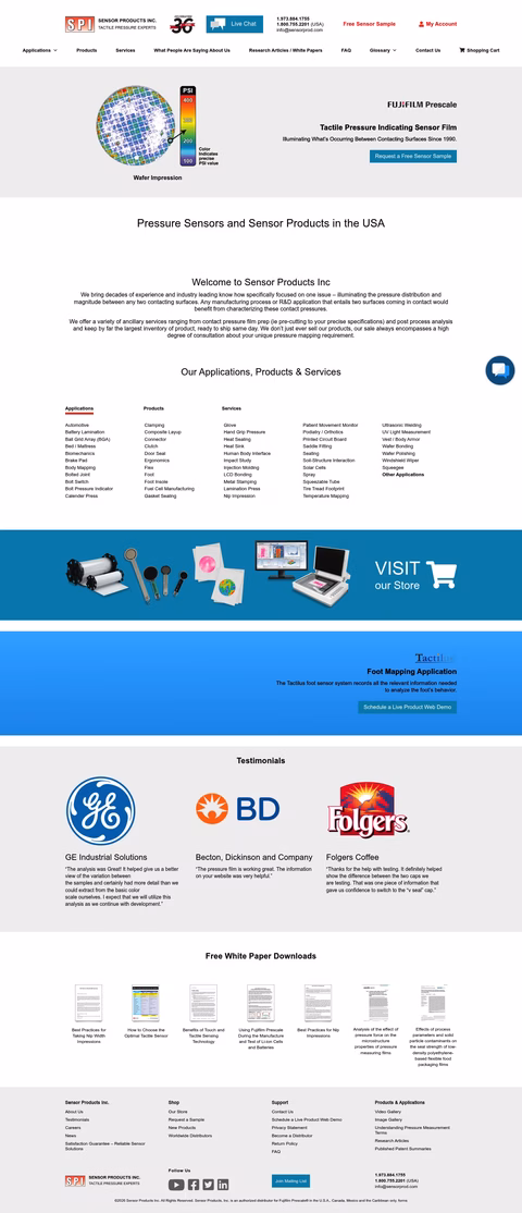 Sensor-Products-Inc Homepage 1440px