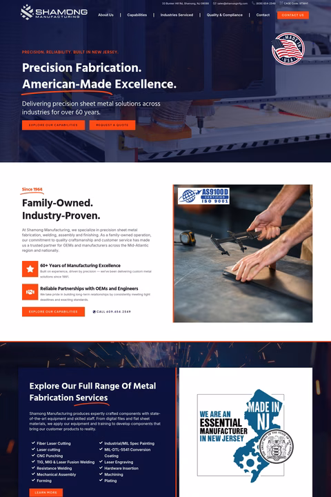 Shamong-Manufacturing Homepage 1440px