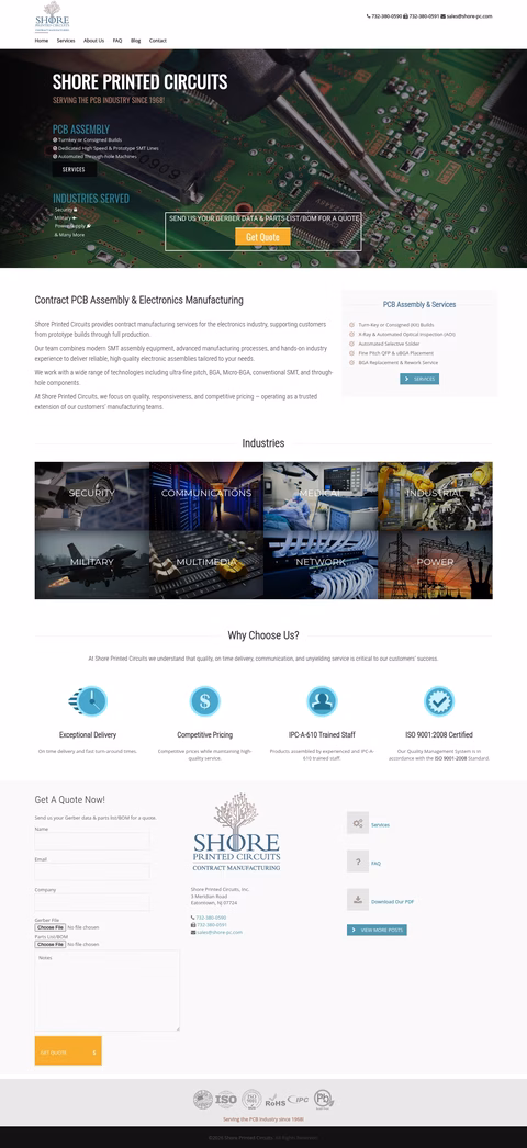 Shore-Printed-Circuits Homepage 1440px