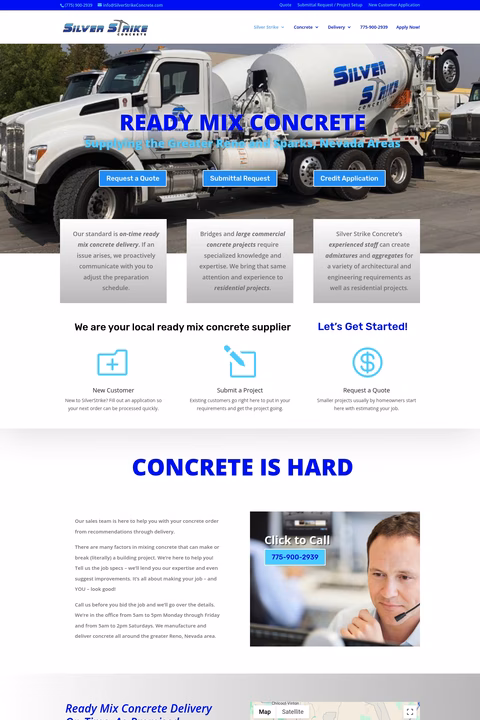 Silver-Strike-Concrete Homepage 1440px