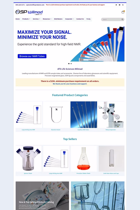 Sp-Wilmad Homepage 1440px