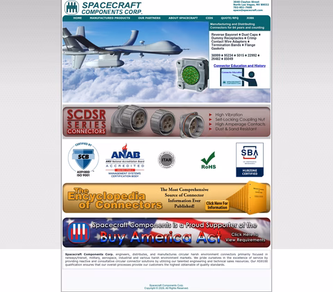 Spacecraft-Components Homepage 1440px