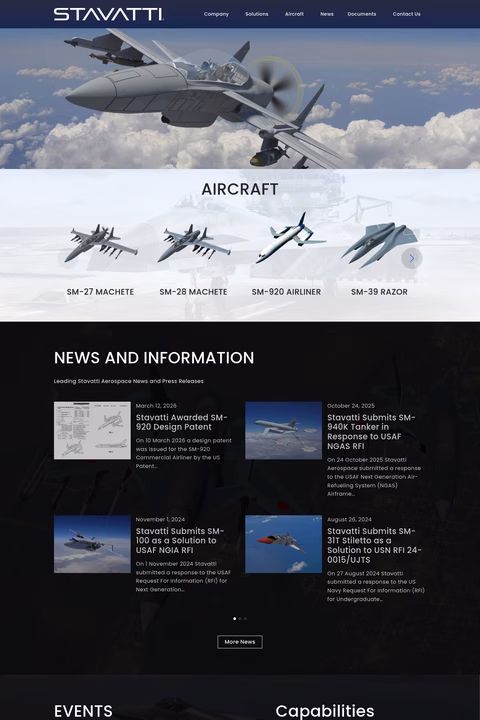 Stavatti-Aerospace Homepage 1440px