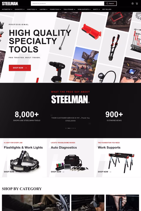 Steelman-Tools Homepage 1440px