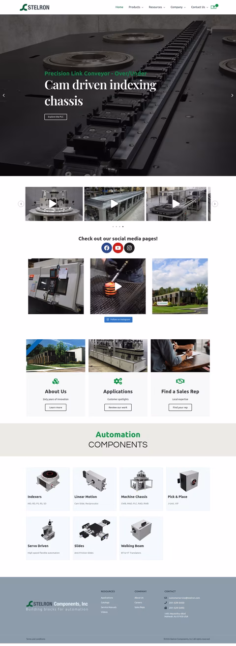 Stelron-Components Homepage 1440px