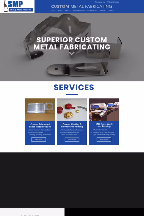 Stirrup-Metal-Products Homepage 1440px