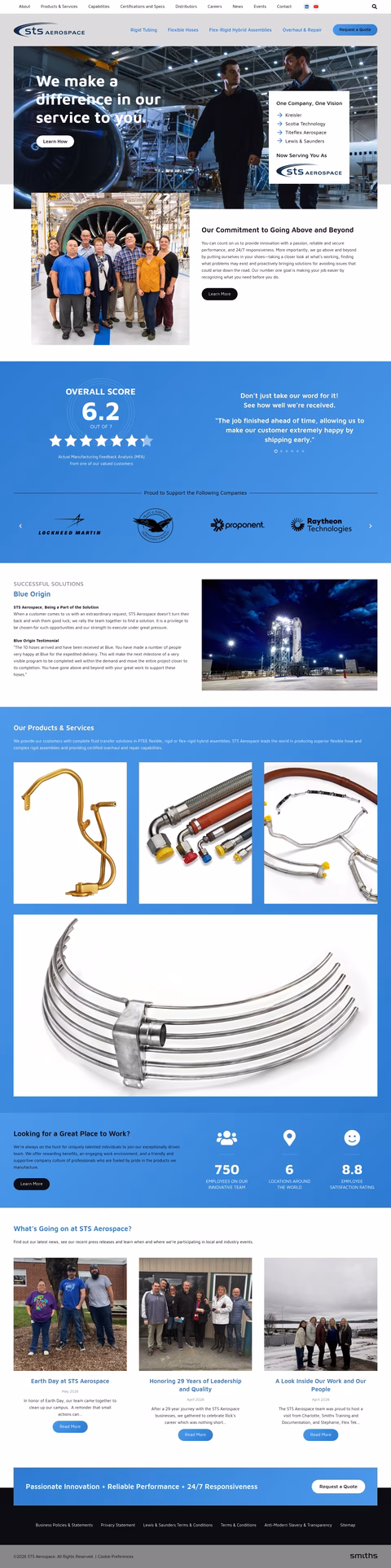 Sts-Aerospace Homepage 1440px