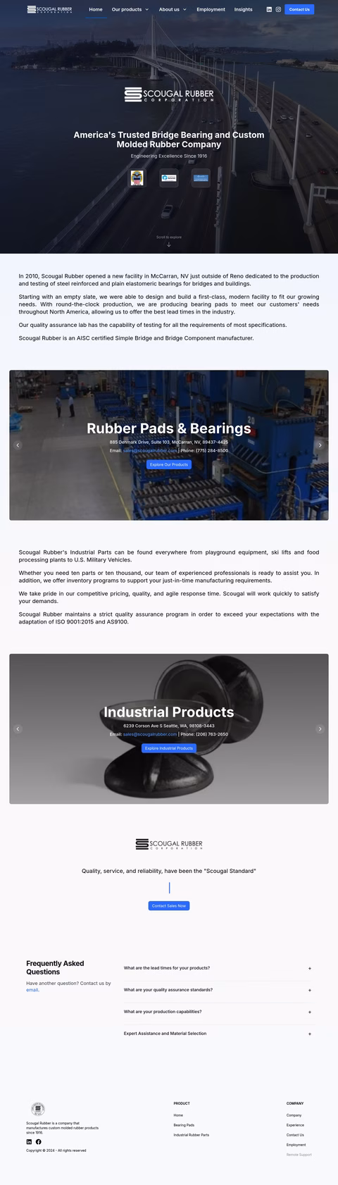 Scougal-Rubber-Corporation Homepage 1440px