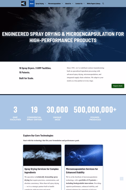 Spray-Tek Homepage 1440px