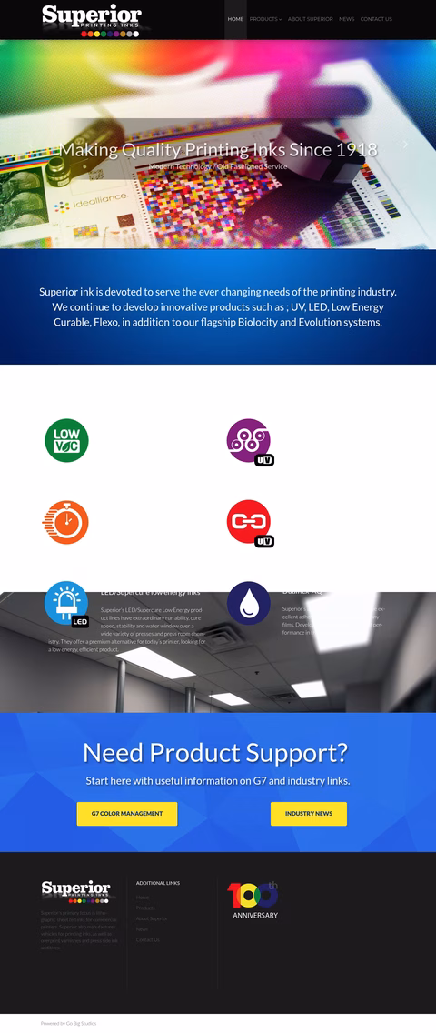 Superior-Printing-Inks Homepage 1440px