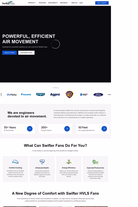 Swifter-Fans Homepage 1440px