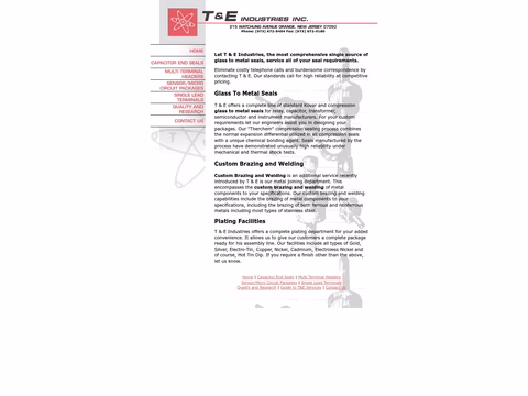 T-E-Industries Homepage 1440px