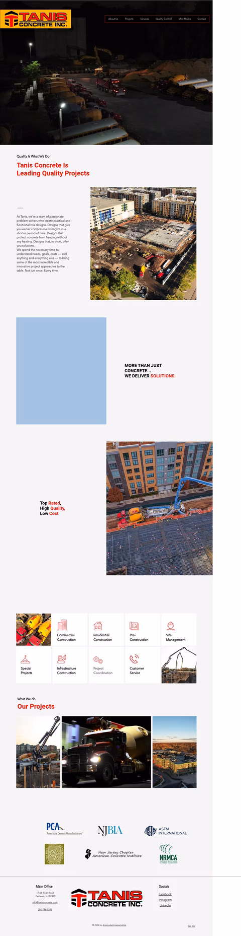 Tanis-Concrete Homepage 1440px