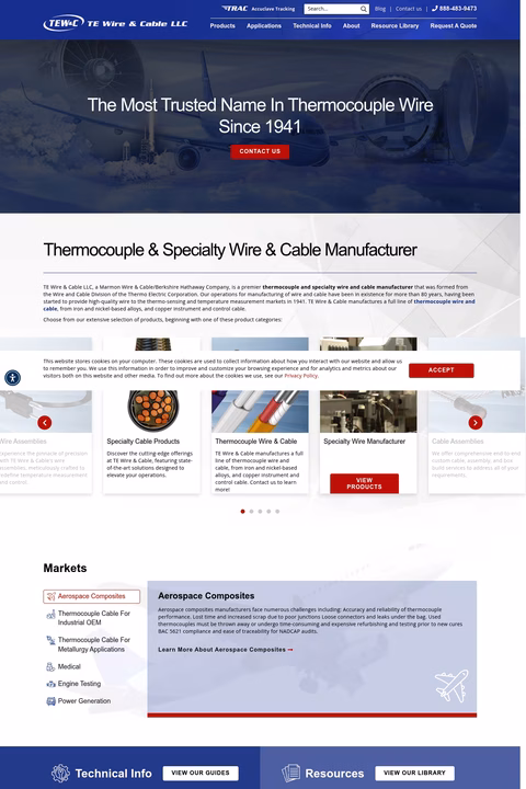 Te-Wire-Cable Homepage 1440px