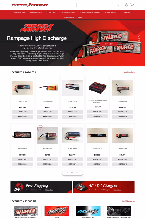 Thunder-Power-Rc Homepage 1440px