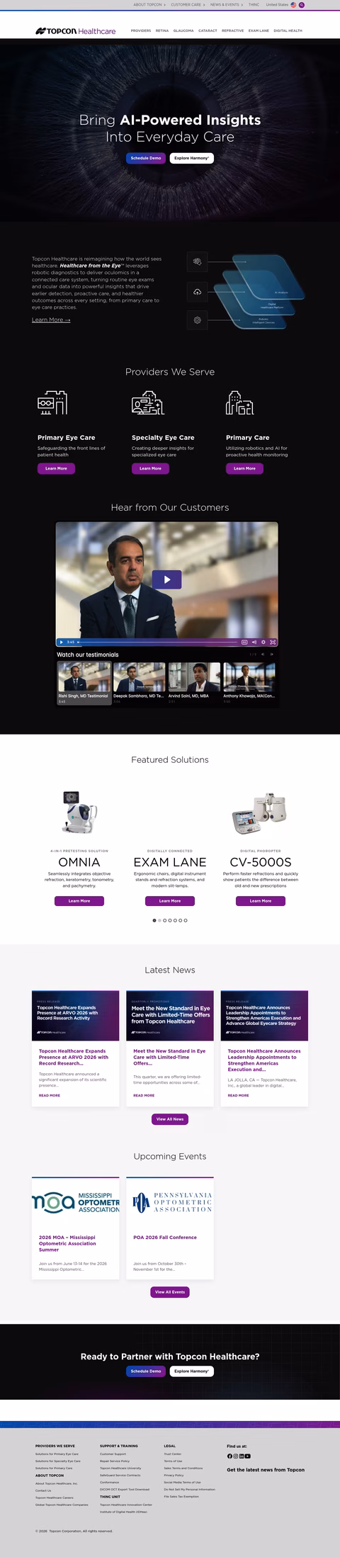 Topcon-Healthcare Homepage 1440px