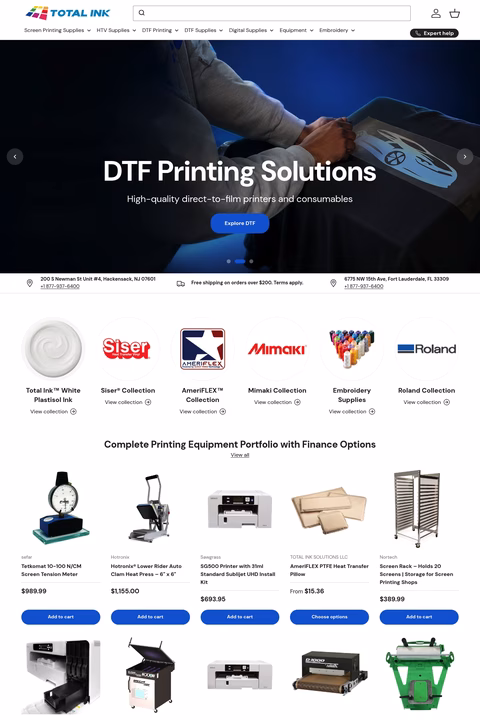 Total-Ink-Solutions Homepage 1440px