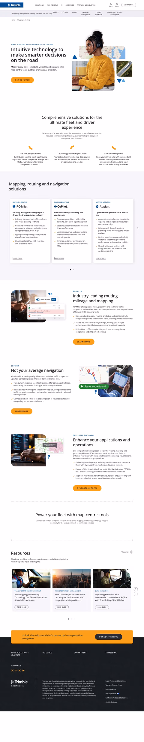 Trimble-Maps Homepage 1440px
