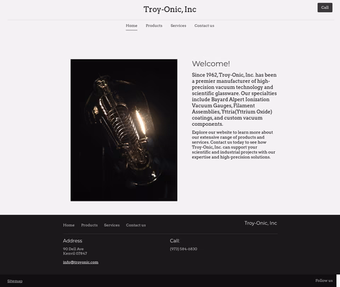 Troy-Onic-Inc Homepage 1440px