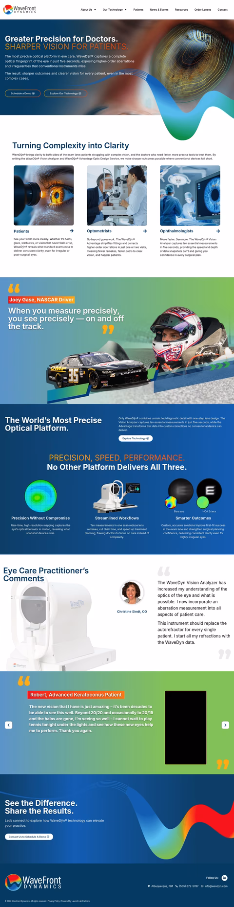 Wavefront-Dynamics Homepage 1440px